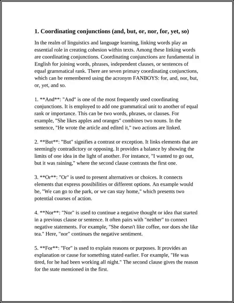 MUSTAQIL ISH - Theme: LINKING WORDS AND COHESION 3