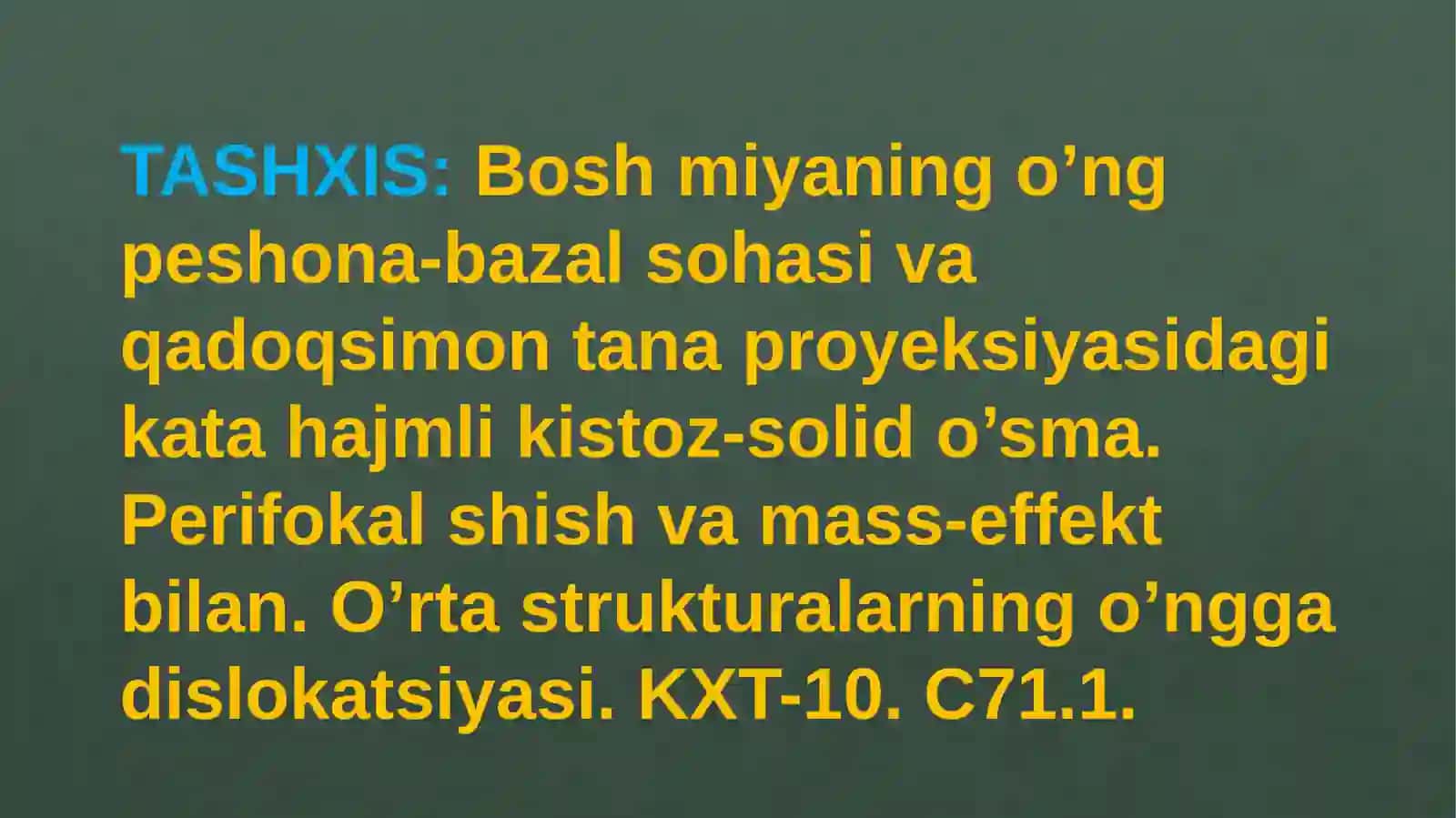NEYROXIRURGIYA BO’LIMI 3
