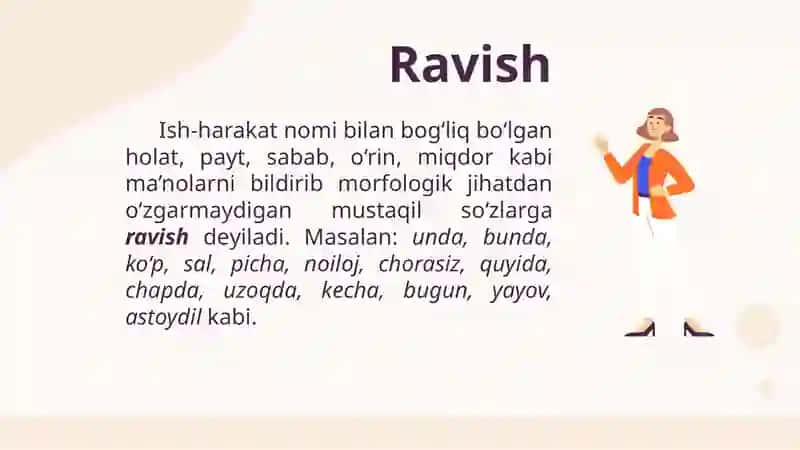 Ravishso‘zturkumi, uningleksik-grammatikxususiyatlari 3