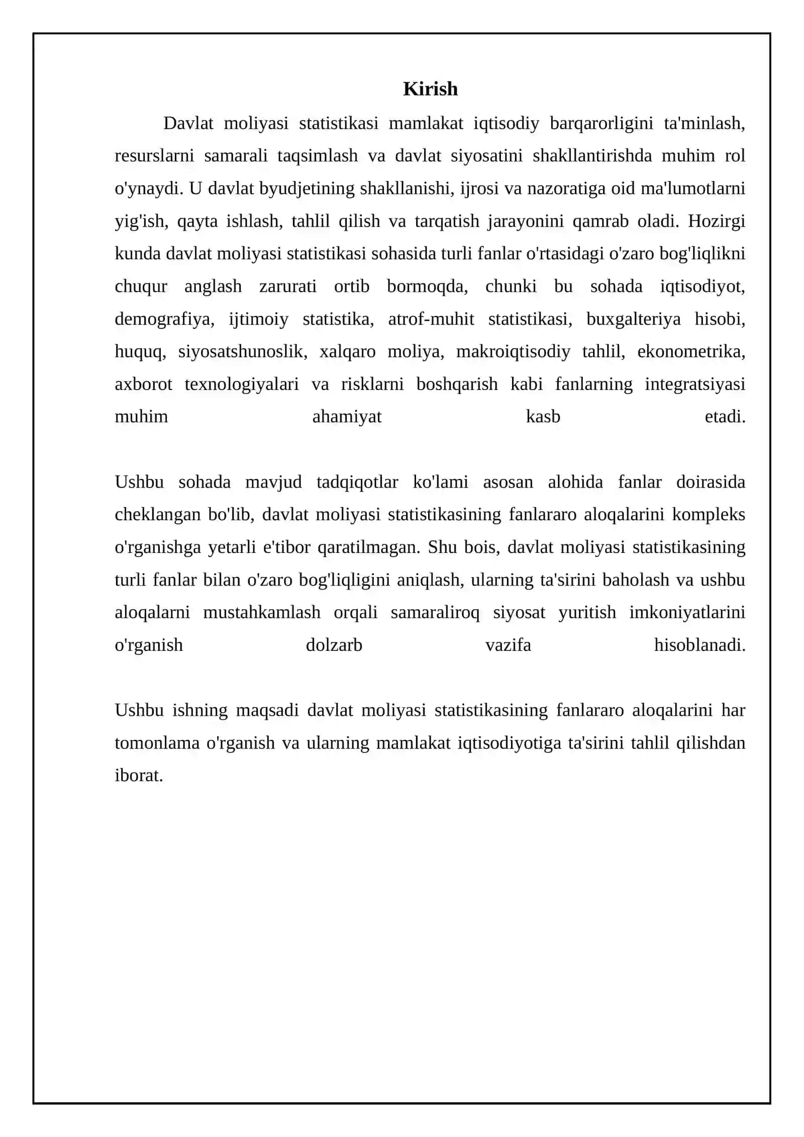 Davlat moliyasi statistikasi 3