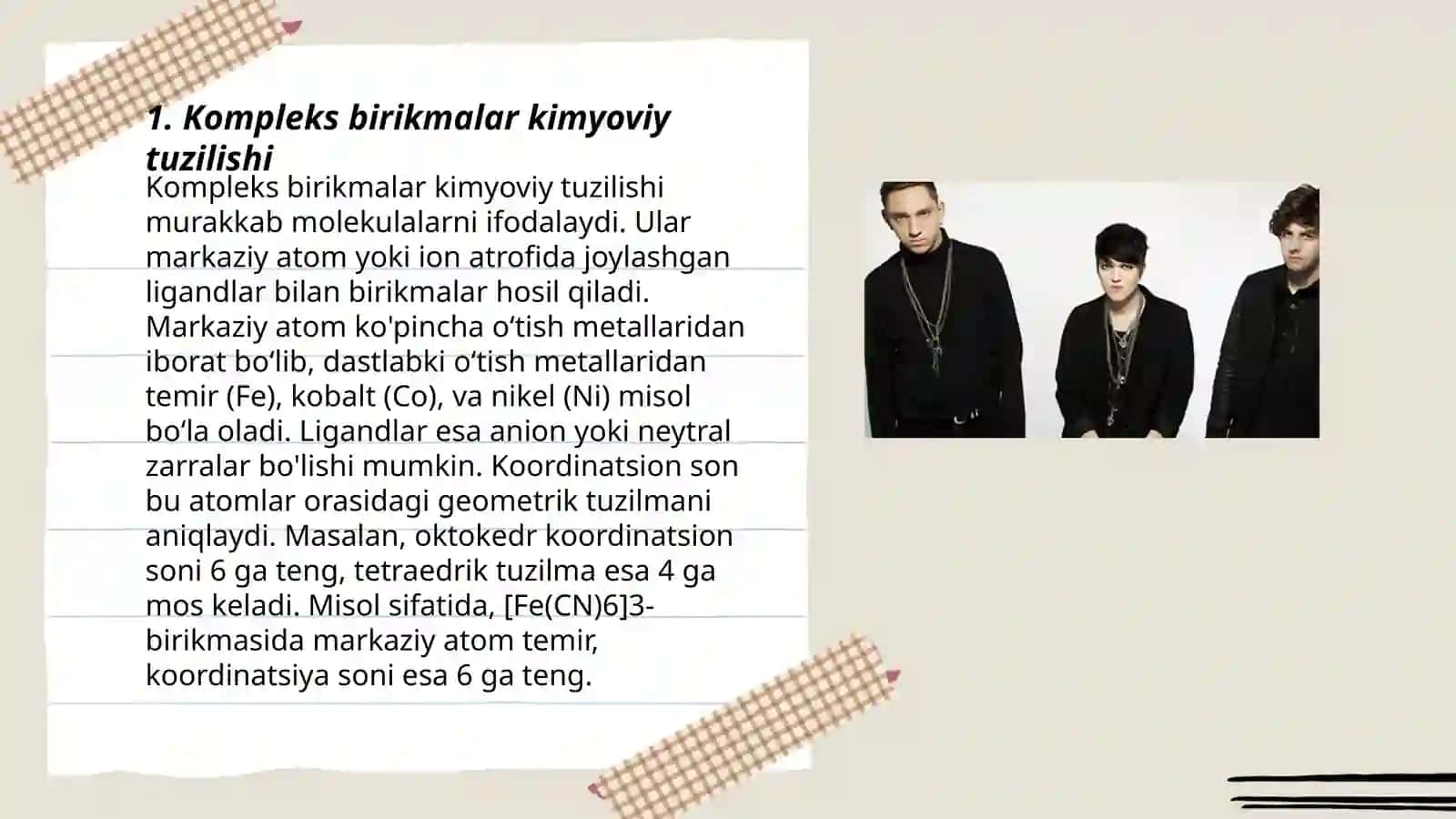 Kompleks birikmalar kimyoviy tuzilishi 3