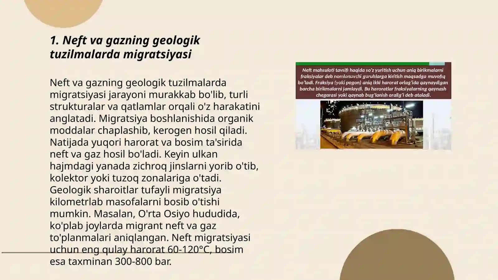 Neft va gazning migratsiyasi va toʻplanishi 3