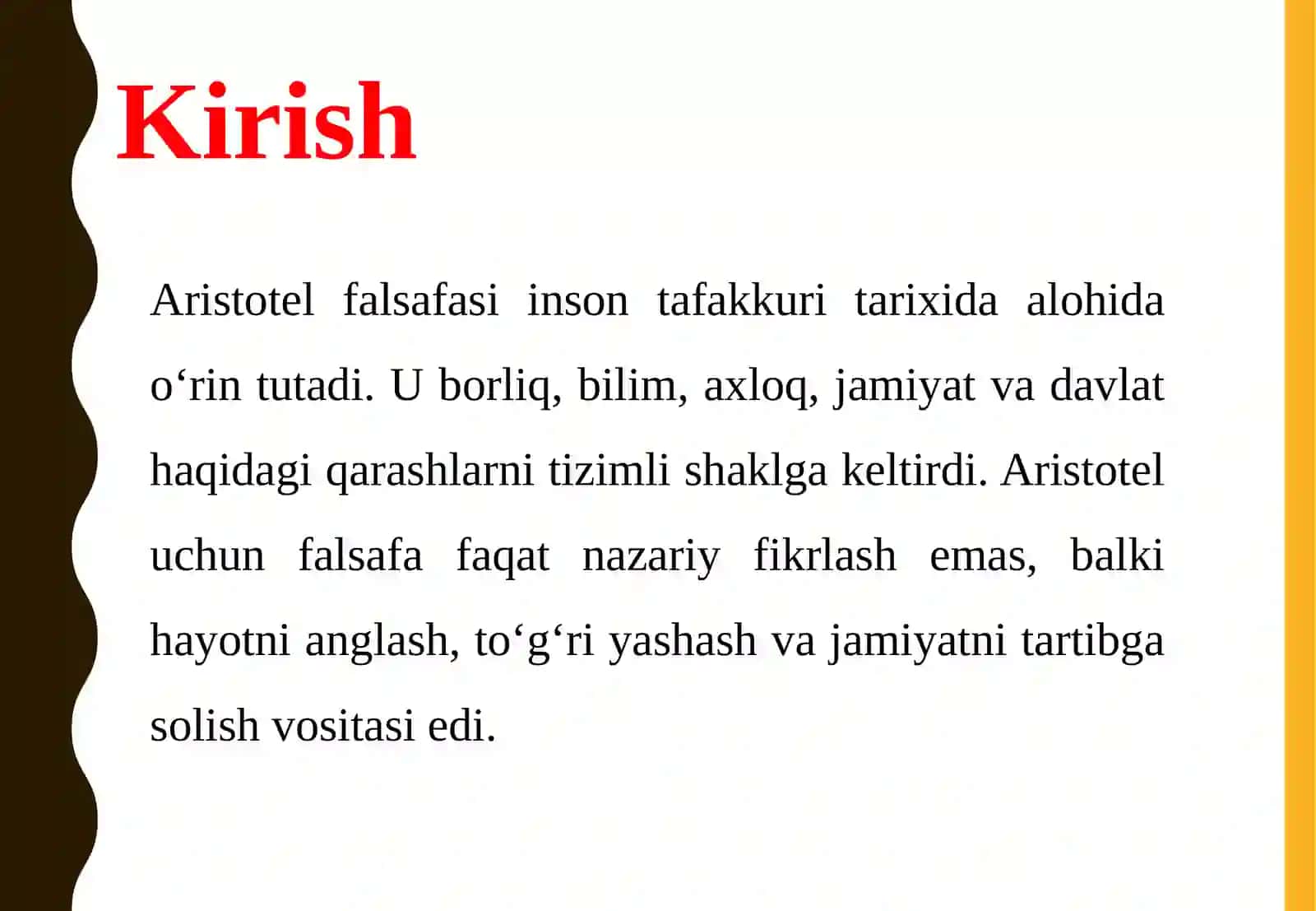 Aristotel falsafasi va uning mazmuni 3