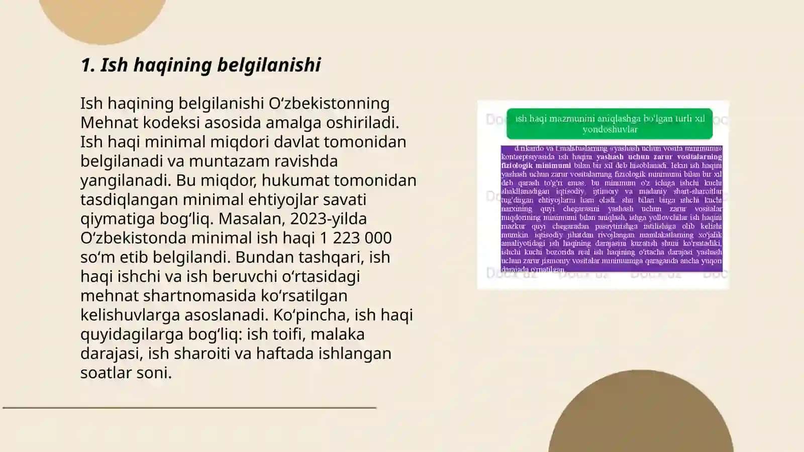 Ish haqi va mehnat munosabatlari 3