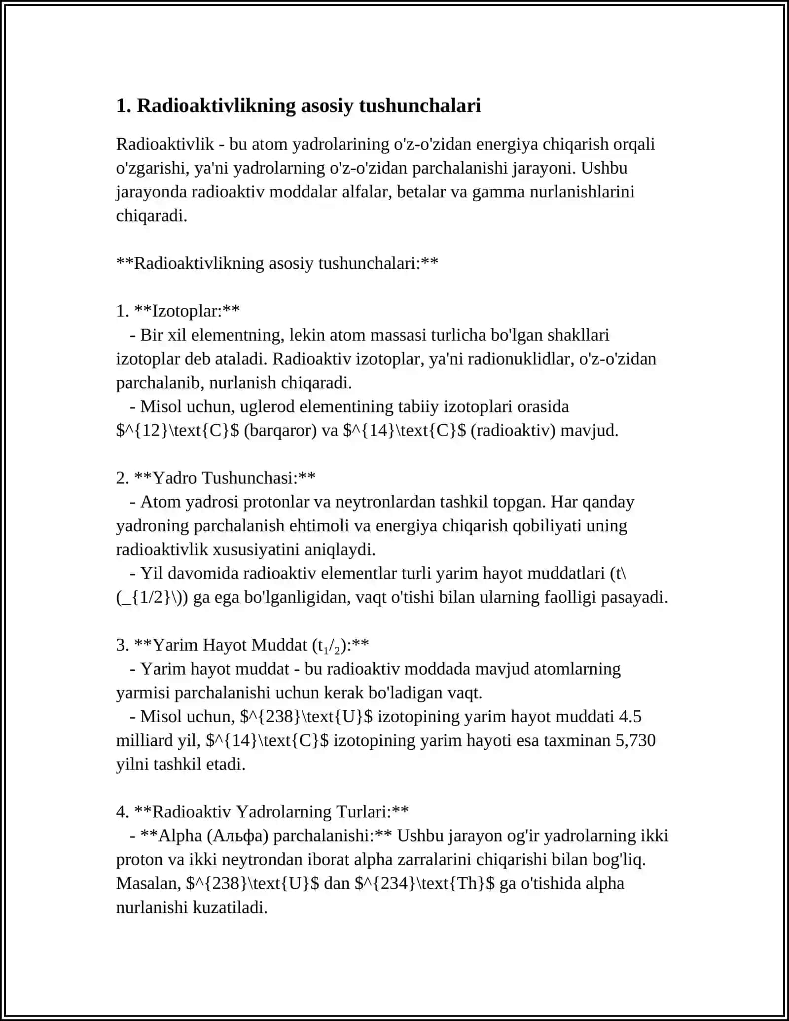 RADIOAKTIV HAQIDA TUSHUNCHA 3