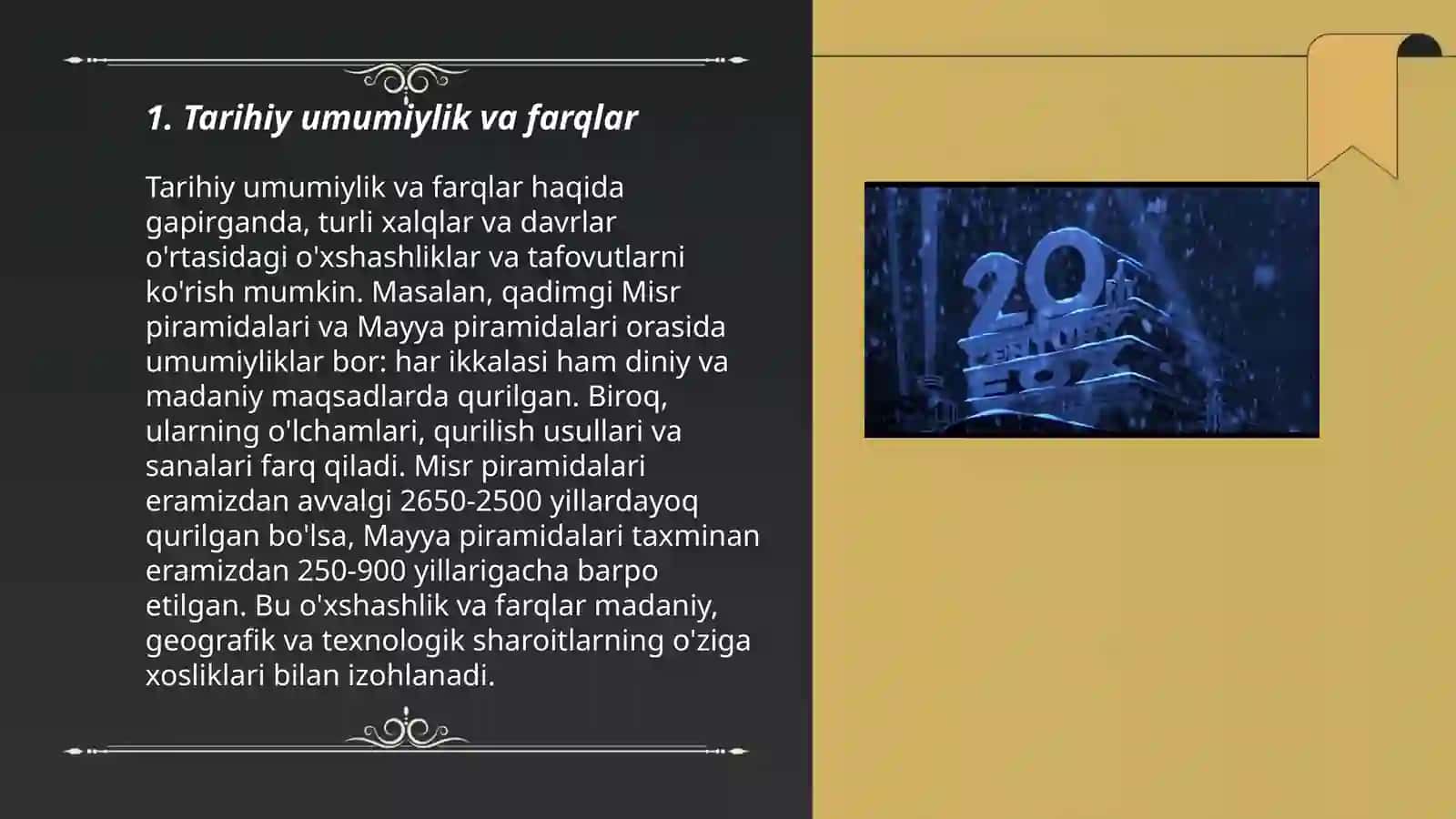 Tarihiy umumiylik va farqlar 3