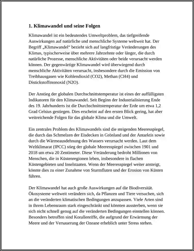 Klimawandel und seine Folgen 3