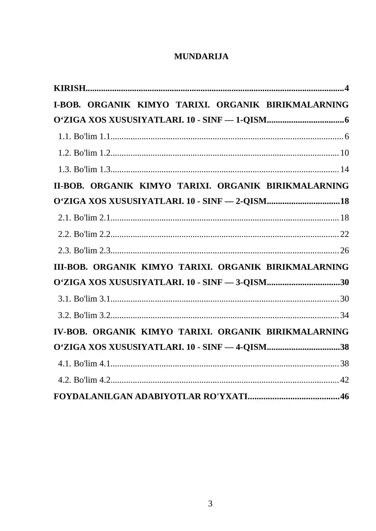 ORGANIK KIMYO TARIXI. ORGANIK BIRIKMALARNING O‘ZIGA XOS XUSUSIYATLARI. 10 - SINF 3