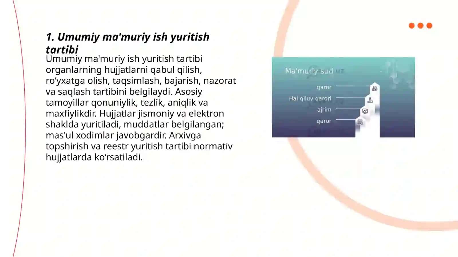 Umumiy ma'muriy ish yuritish tartibi 3