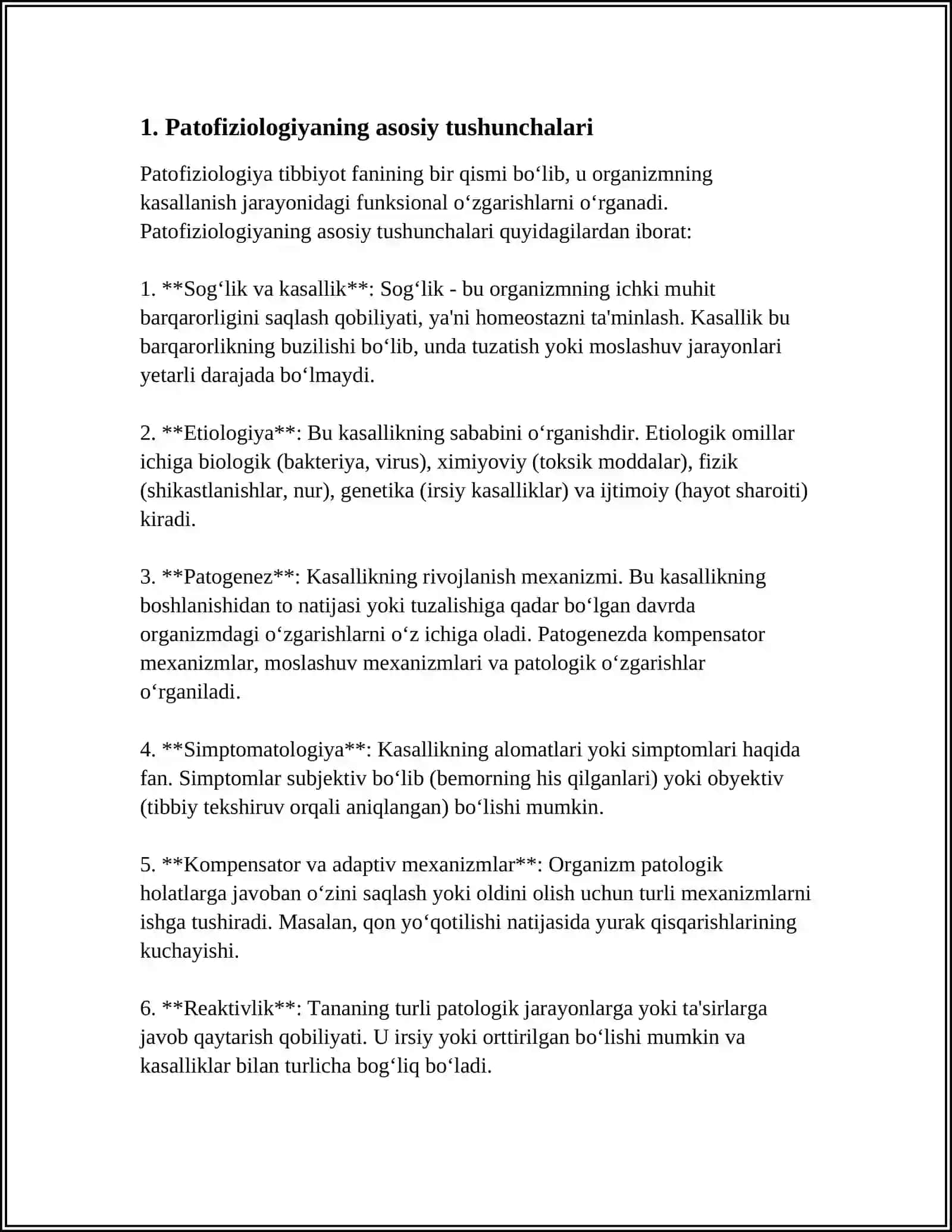 PATALOGIK FIZIOLOGIYA DAN REFARAT 3