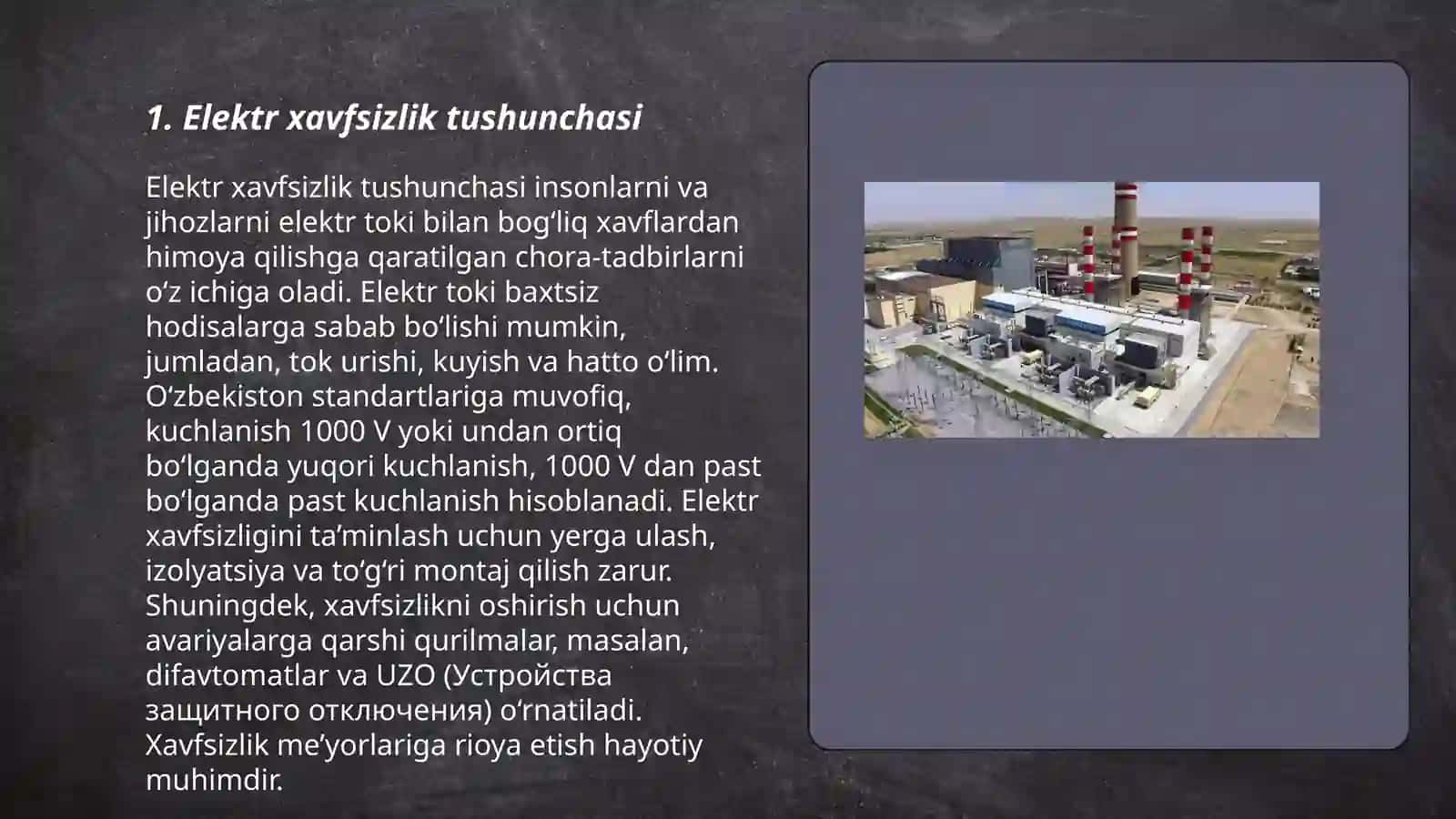 Elektr xavfsizlik asoslari. Yerga ulash sxemalari 3