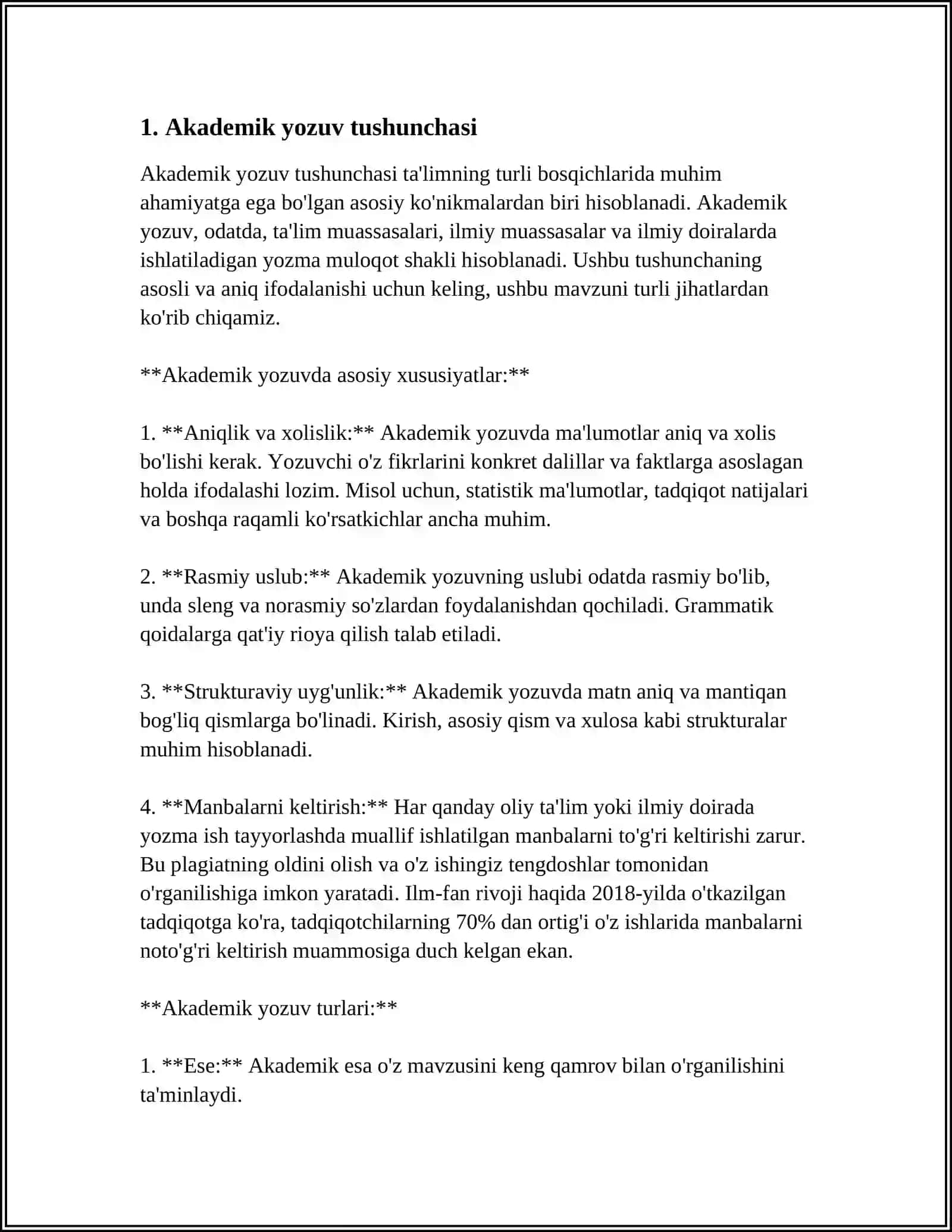 AKADEMIK YOZUV TUSHUNCHASI 3
