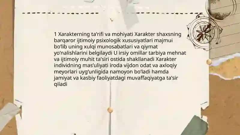 Xarakter haqida tushuncha 3
