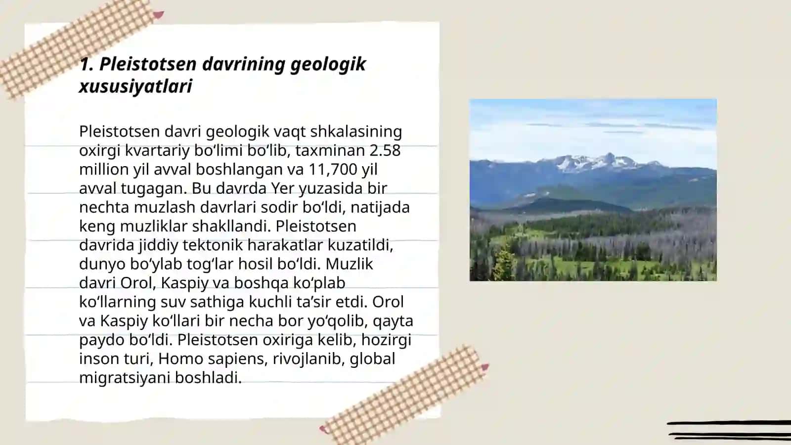 Markaziy Osiyoning pleystotsen davri iqlimi 3