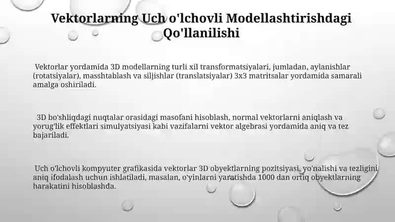 Vektorlarning Muhandislikdagi Qoʻllanilishi 3