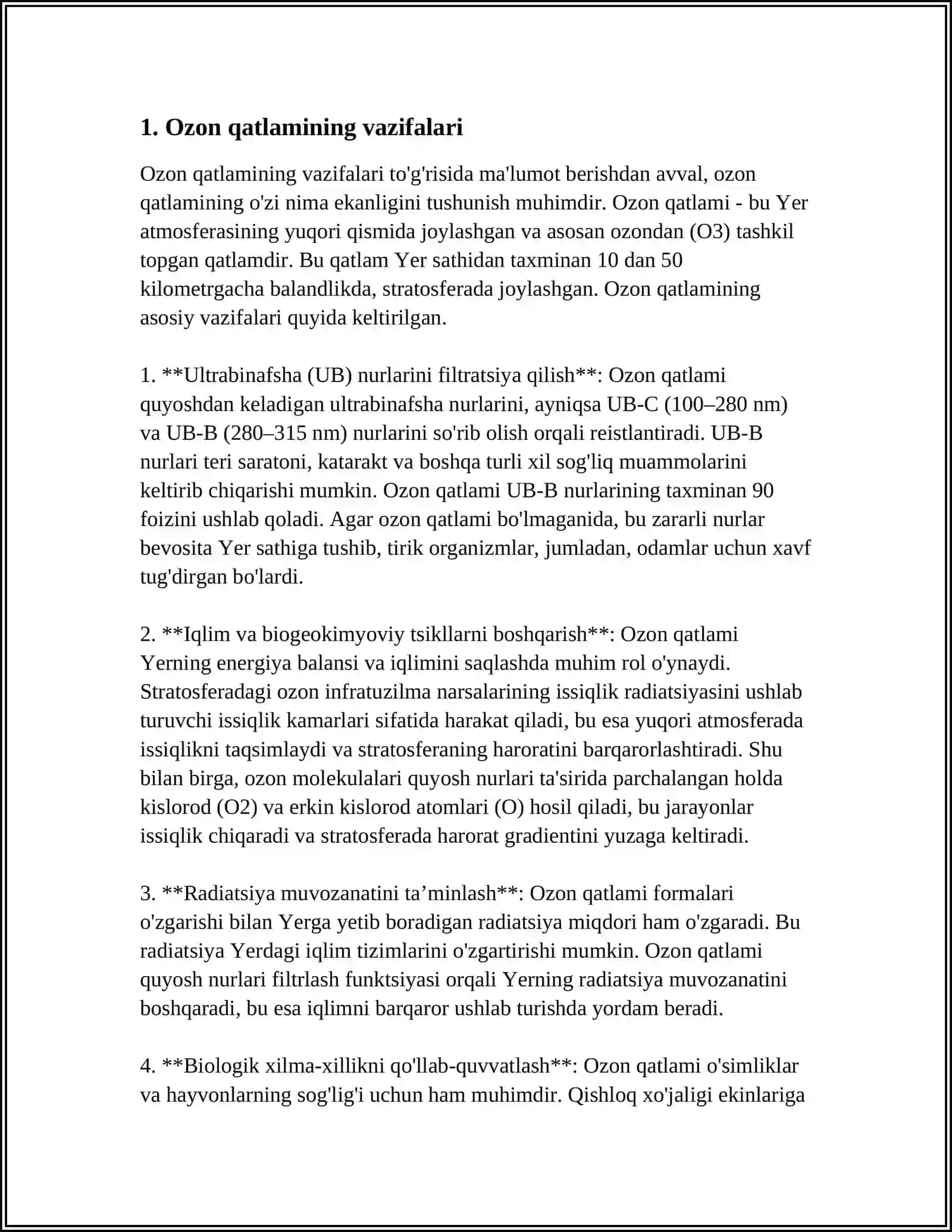OZON QATLAMINING YEMIRILISHI 3