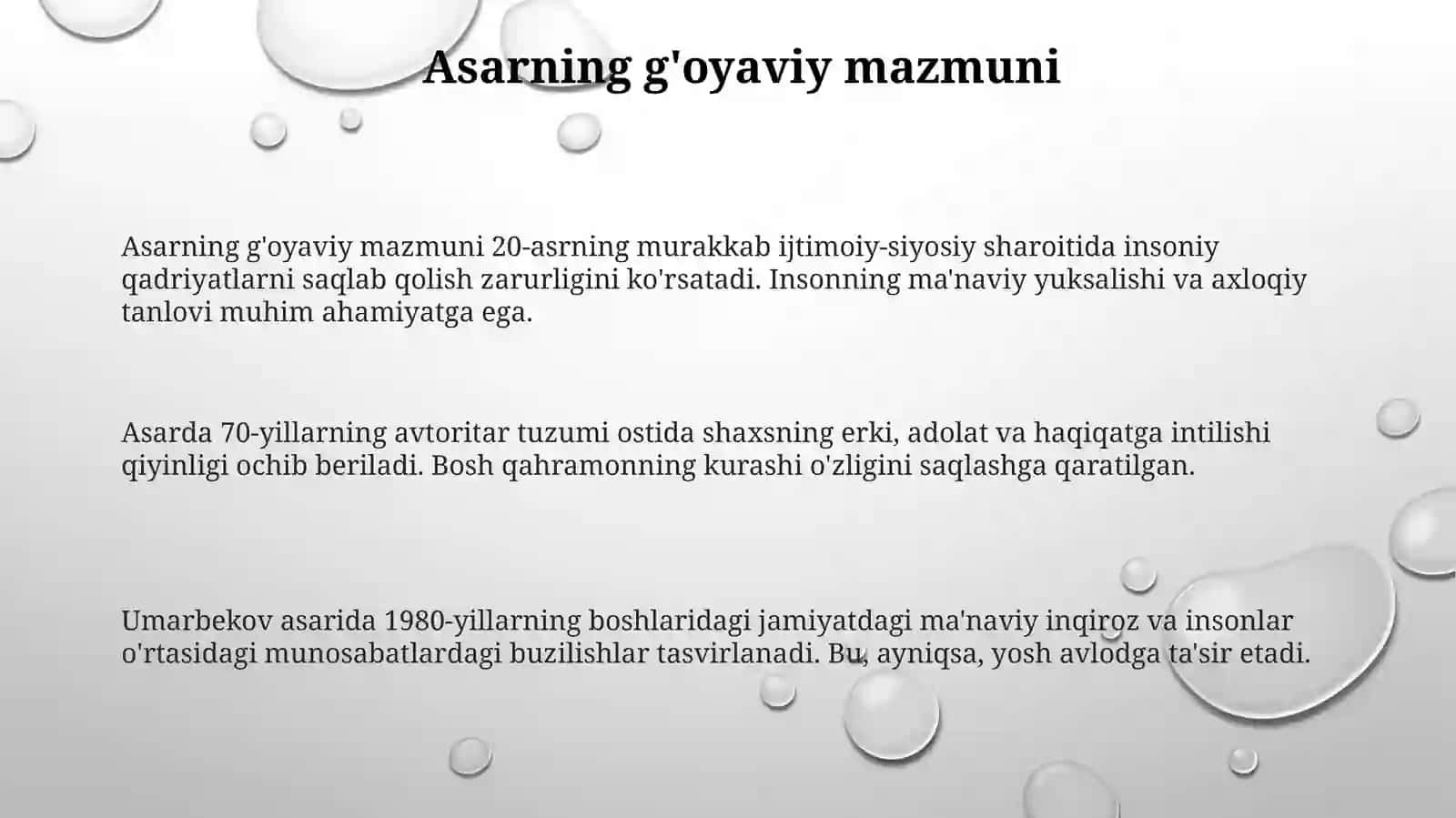 Oʻlmas Umarbekov odamboʻlish qiyinasari 3
