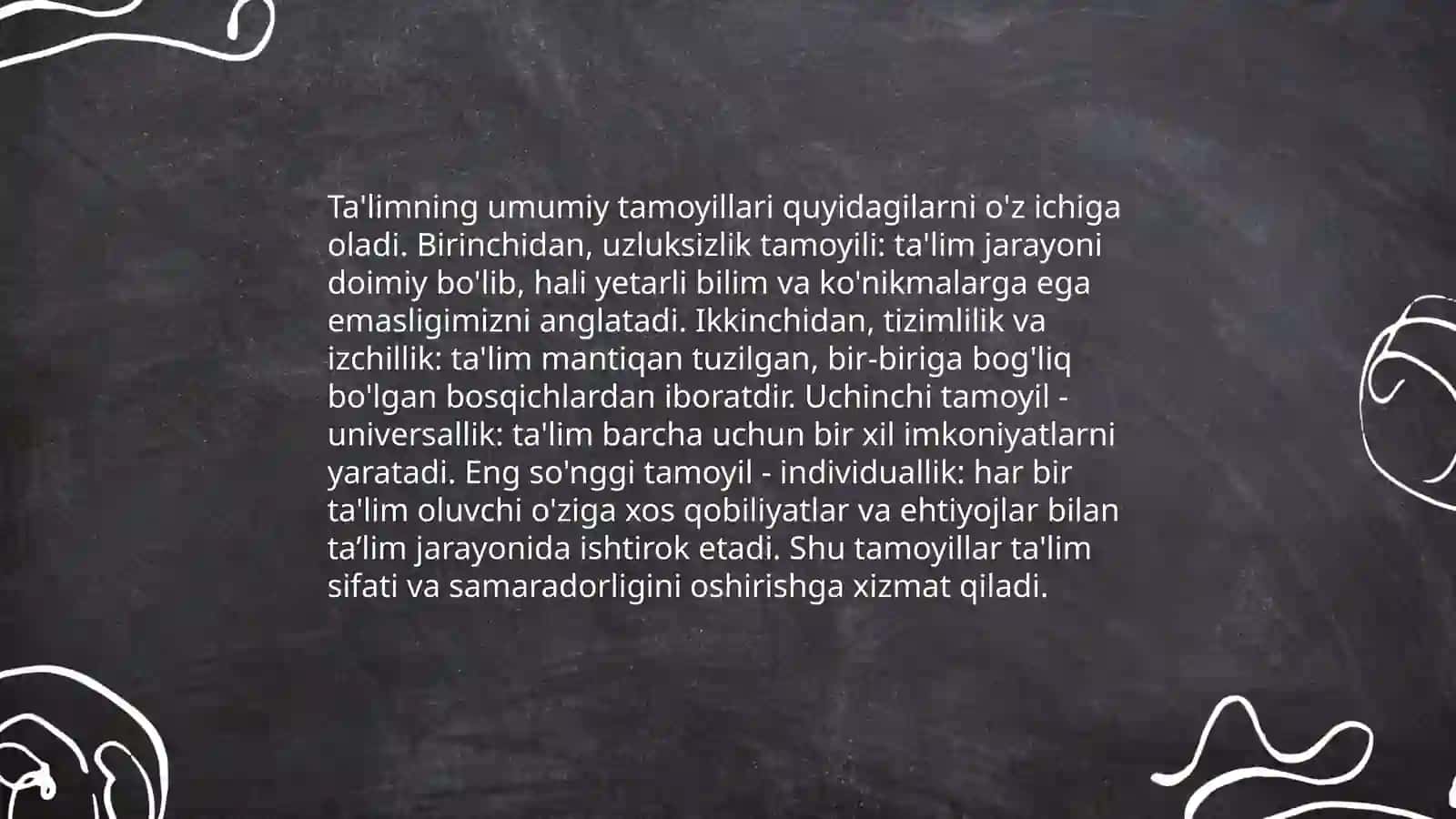 Ta'limning umumiy tamoyillari 3