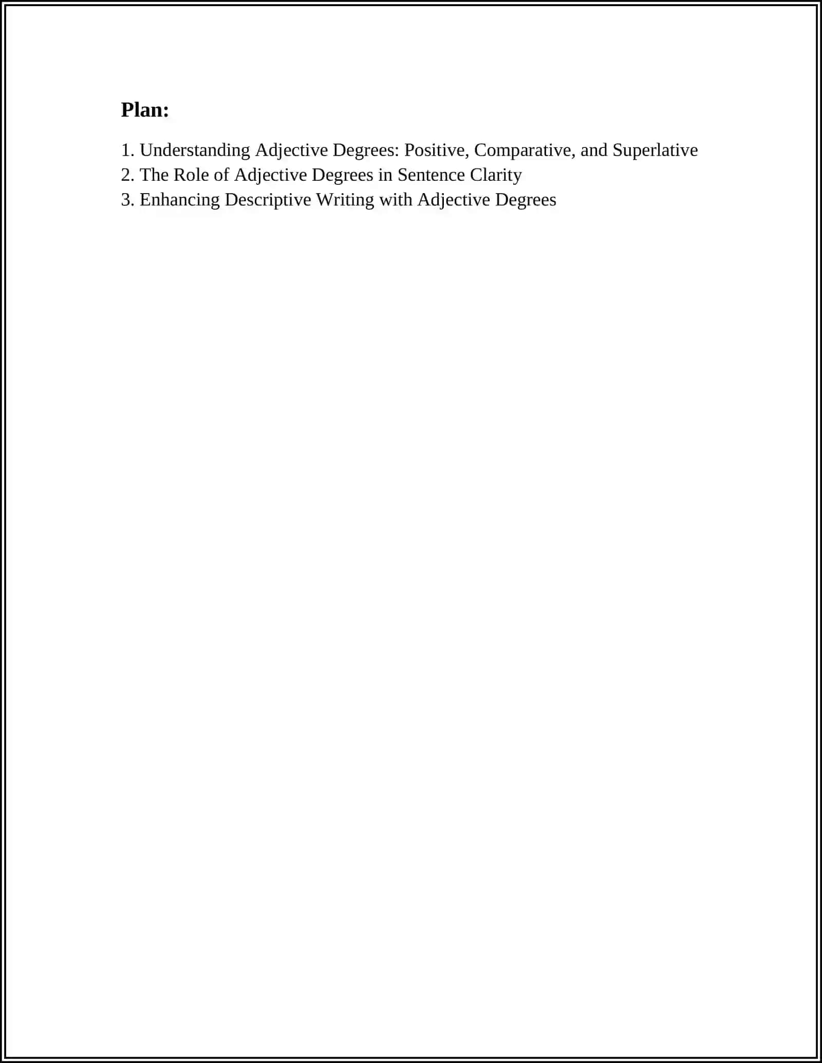 THE IMPORTANCE OF ADJECTIVE DEGREE IN ENGLISH GRAMMAR 3