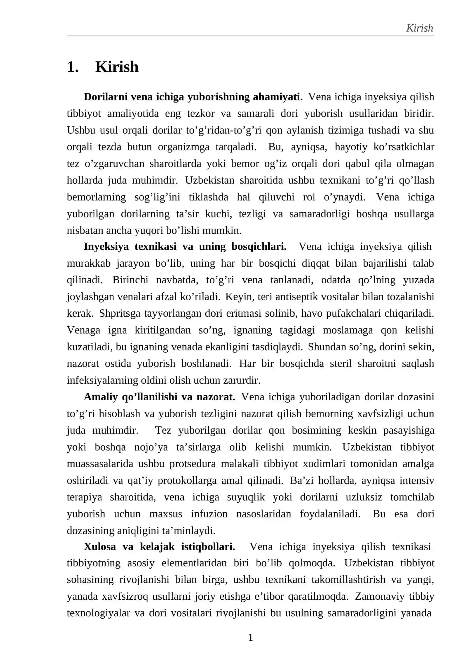 Vena ichiga inyeksiya qilish texnikasi 3