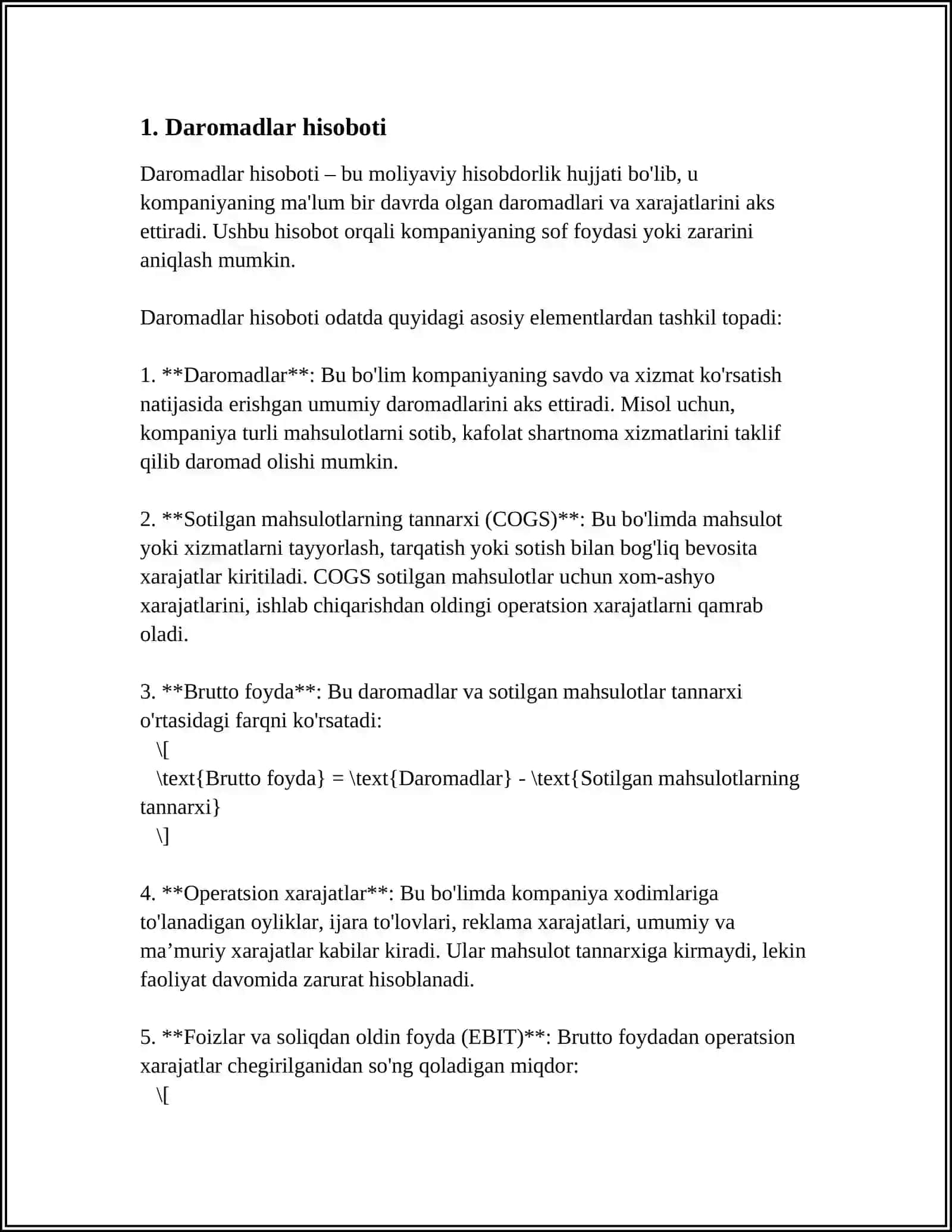 DORIXONALARNING HISOBOTLARI 3