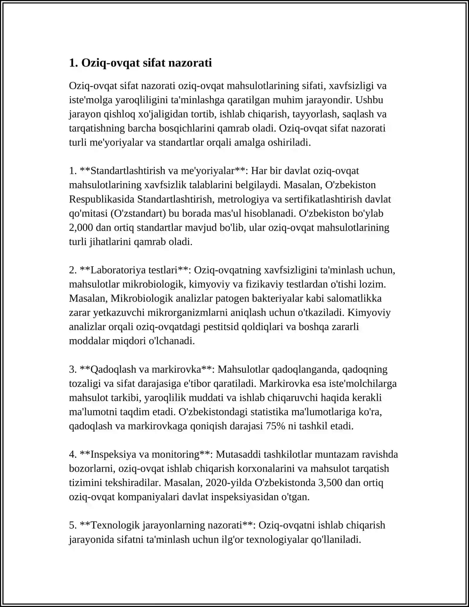 DAVO OVQAT STOLLARINI BEGILANISH TARTIBI 3