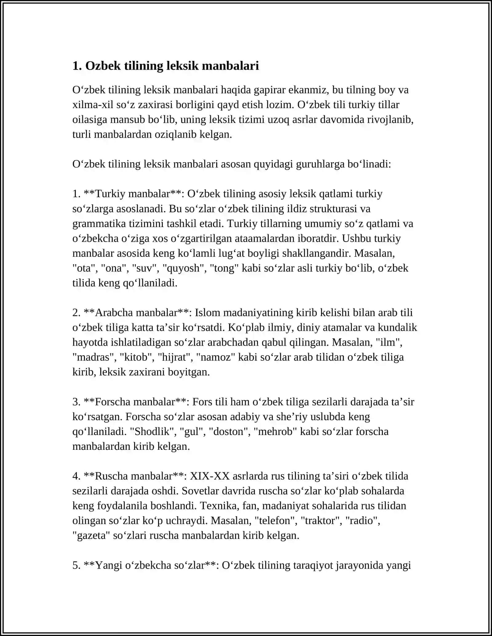 Ozbek tiliga leksikaning boiysh manbalari 3