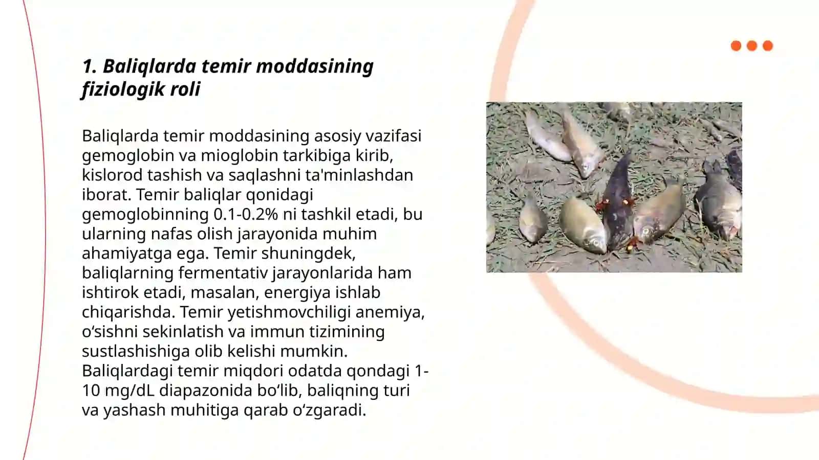 Baliqlarning temir zaharlanishi 3