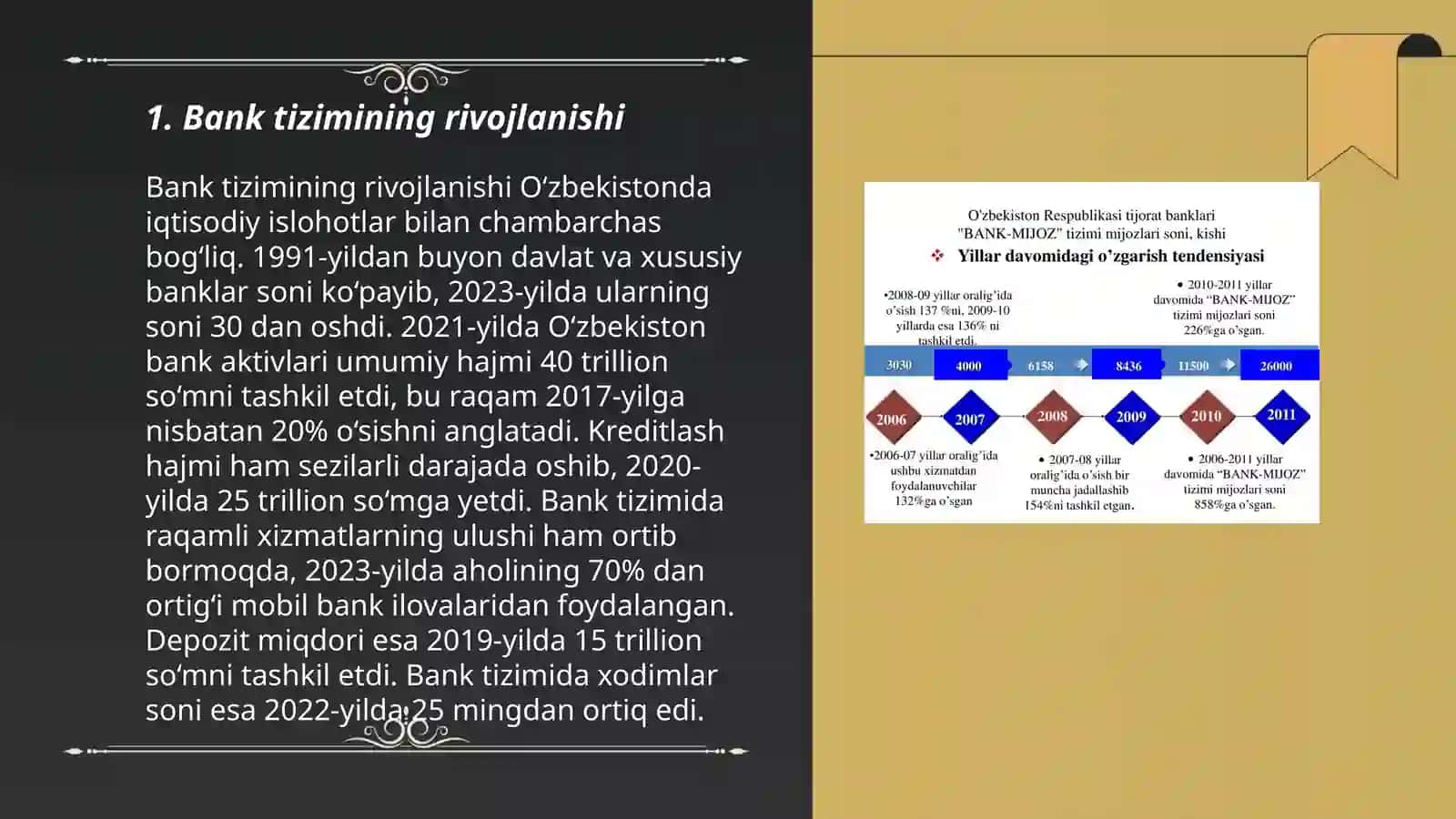 Bank tizimining rivojlanishi 3