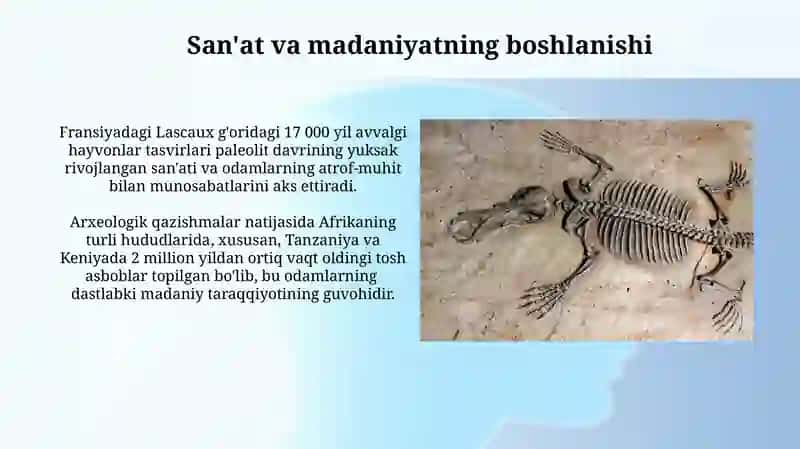 San'at va madaniyatning boshlanishi 3
