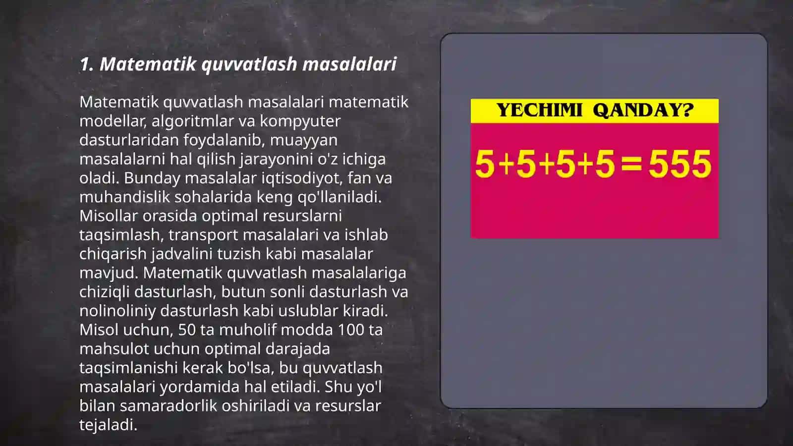 Nostandart va rebusli masalalar 3