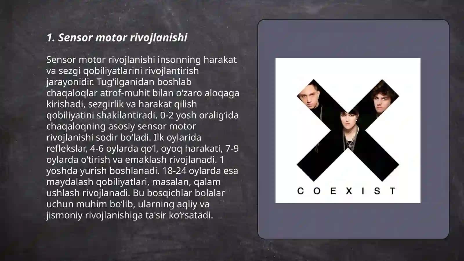 Bola sezgisi asosiy turlarining rivojlanishi 3
