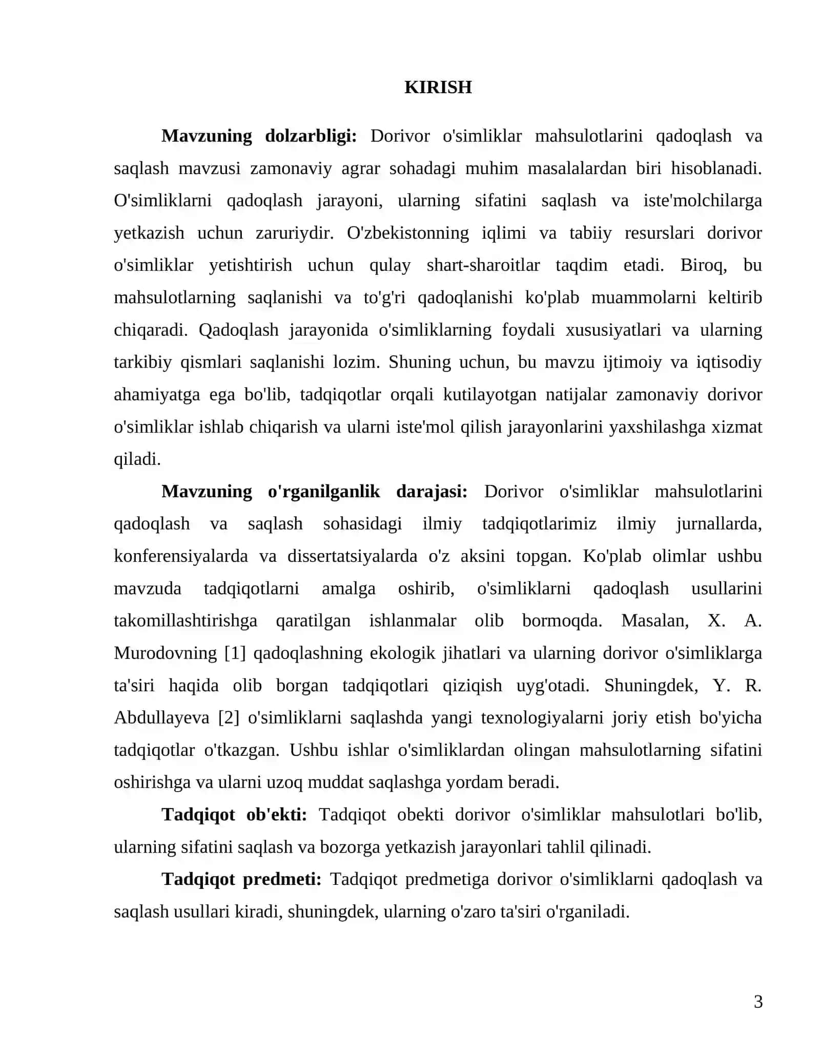 Dorivor o'simliklar mahsulotlarini qadoqlash va saqlash 3