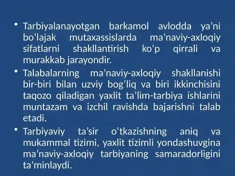 Tarbiyaviy tadbirlarni tashkil etish usullari 3