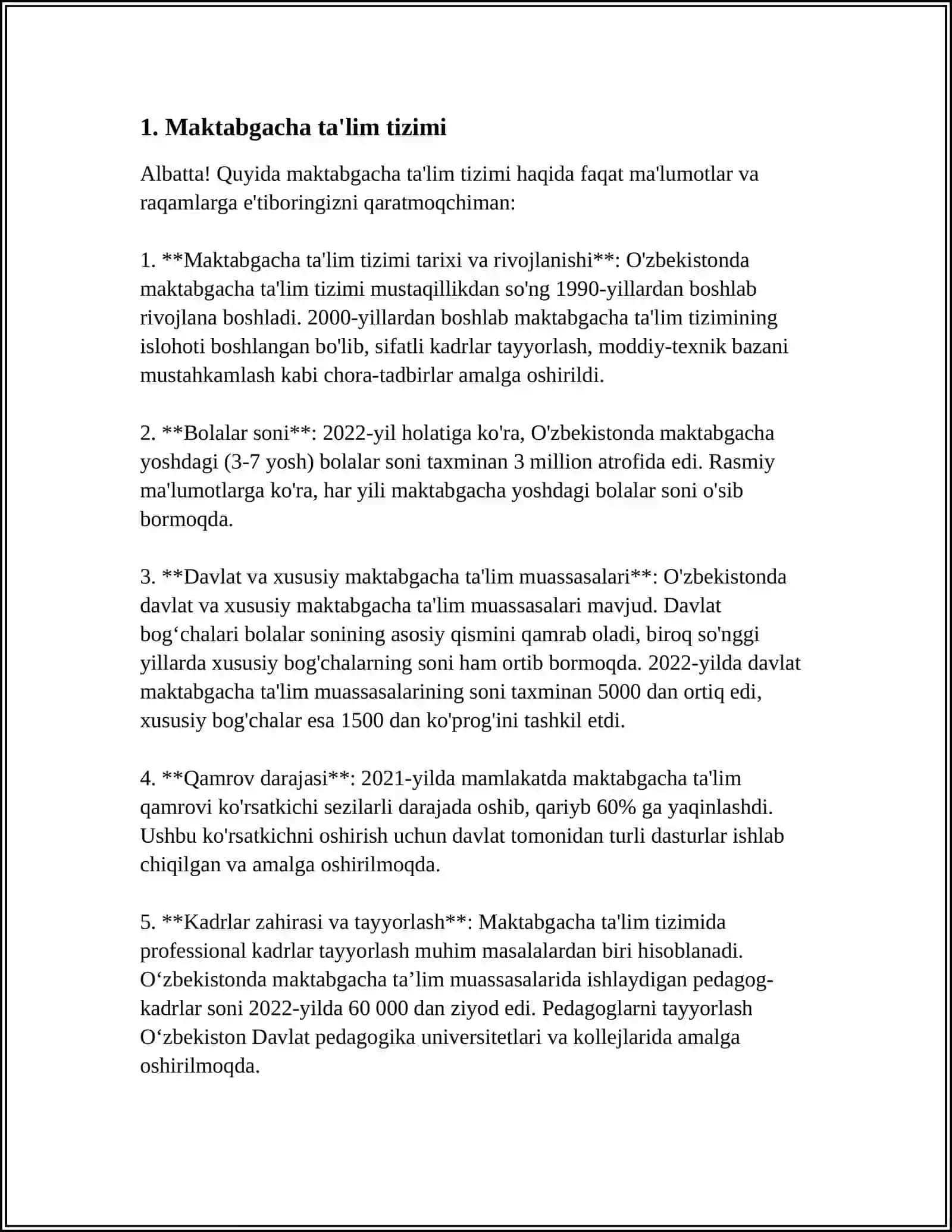 ÒZBEKISTON RESPUBLIKASI TA'LIM TIZIMI 3