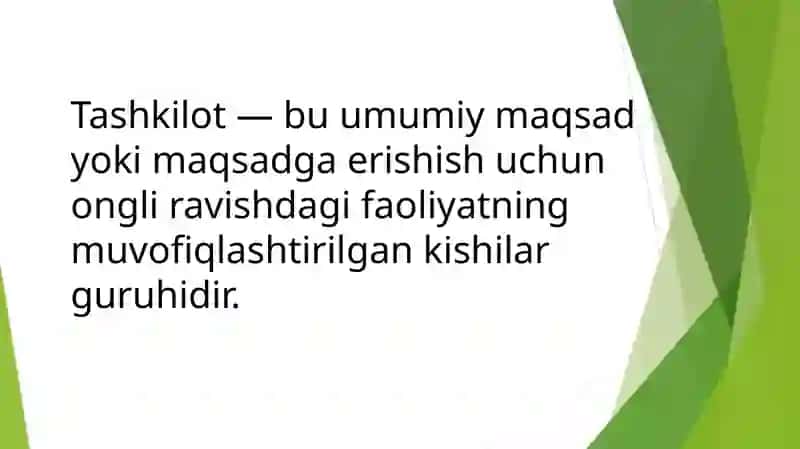 Tashkilotlar va ularni boshqarish 3