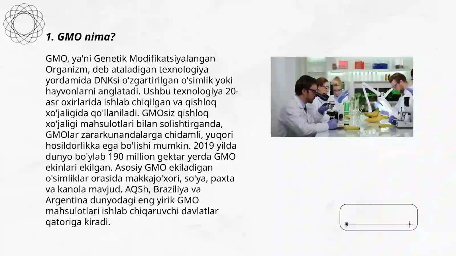 Biotexnologiya va GMO 3
