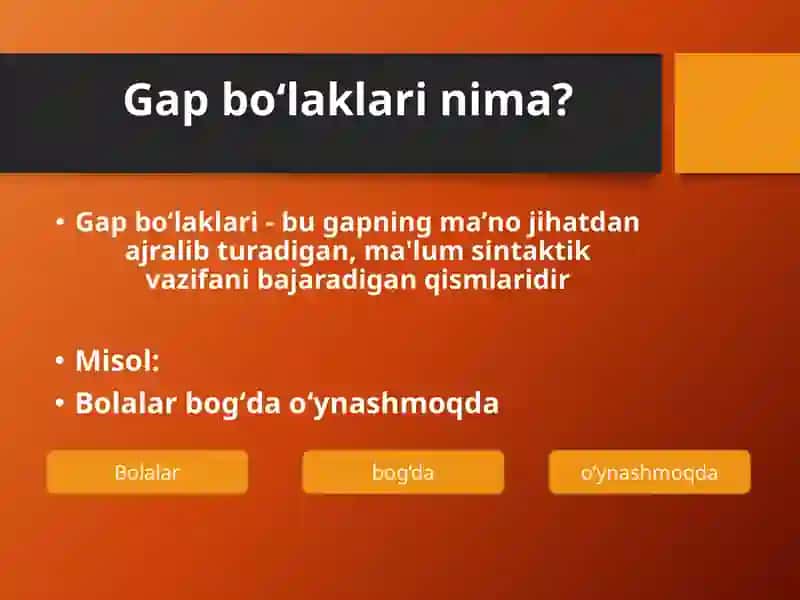 Gapbo‘laklari va ularning tahlili 3