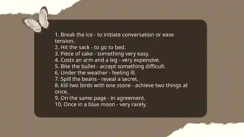 Idioms and phrases in English 3