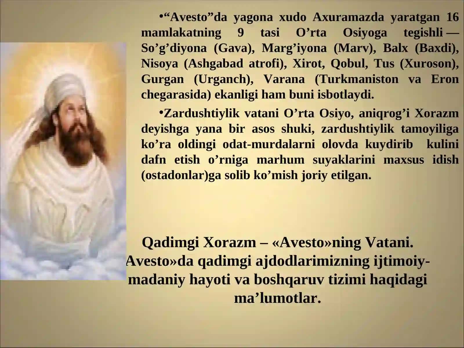 Zardushtiyliklik dinining vujudga kelishi 3