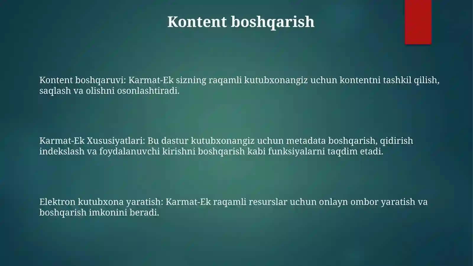 "Karmat-ek" dasturi asosida elektron kutubxona yaratish 3