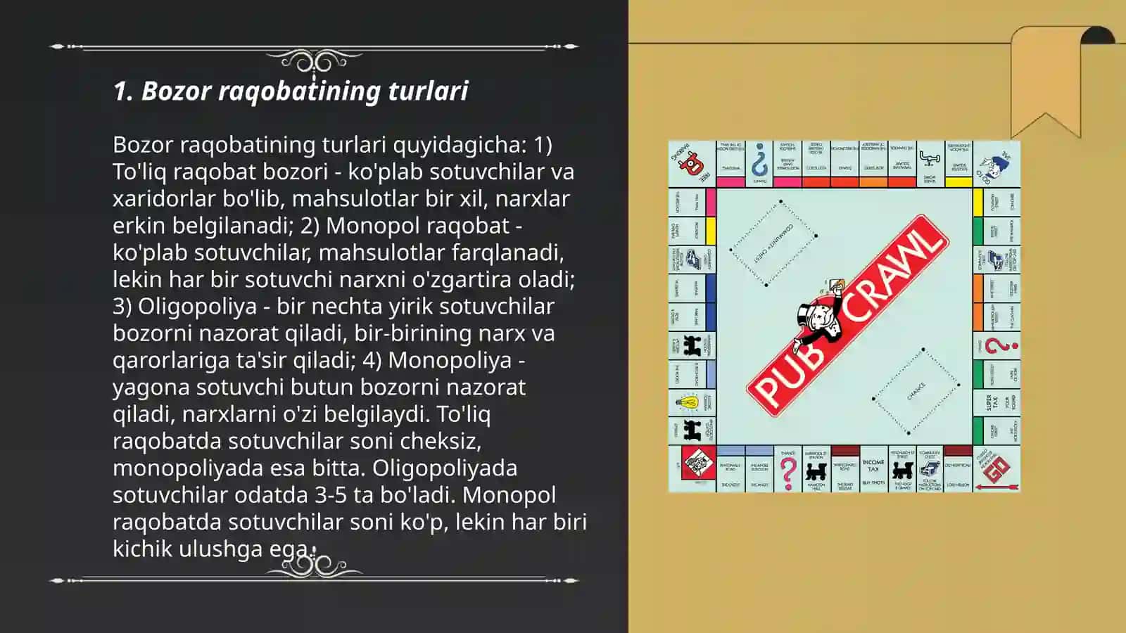 Bozor raqobatining turlari 3
