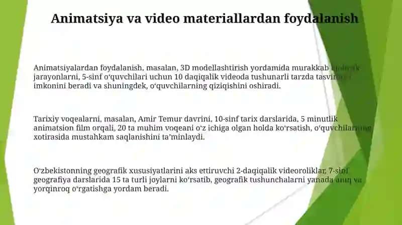 O'qitishning ko'rgazmaliylik tamoyili 3