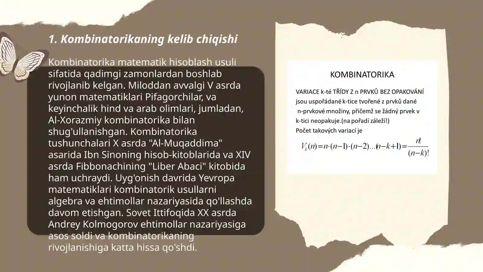 Kombinatorika fani rivojlanish tarixi 3