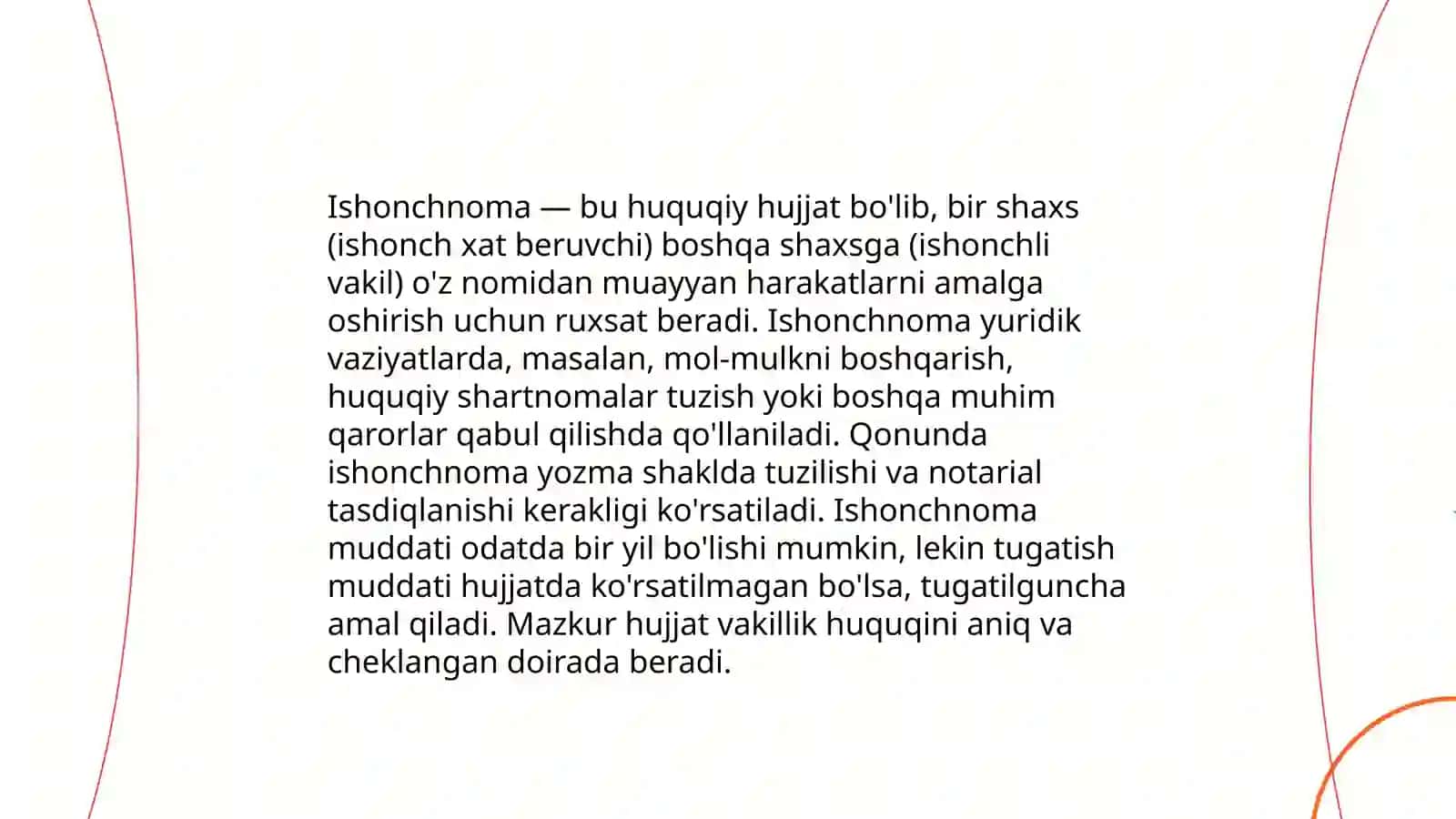 Ishonchnomaning yozilish tartibi 3