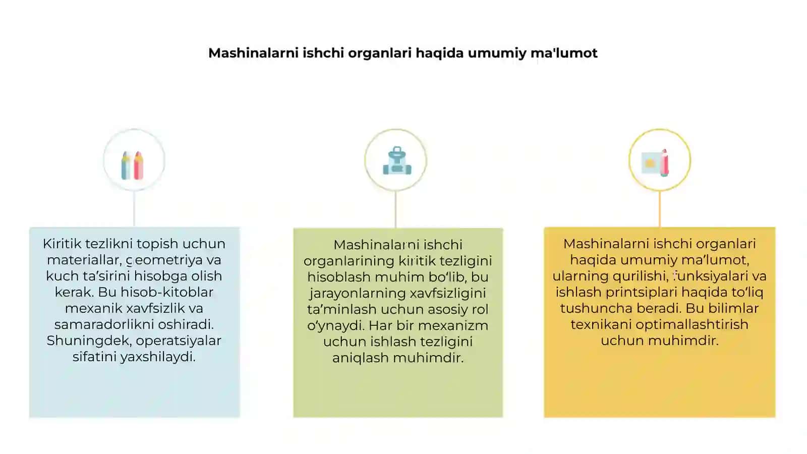 Mashinalarni ishchi organlarining kiritik tezligini hisoblash 3