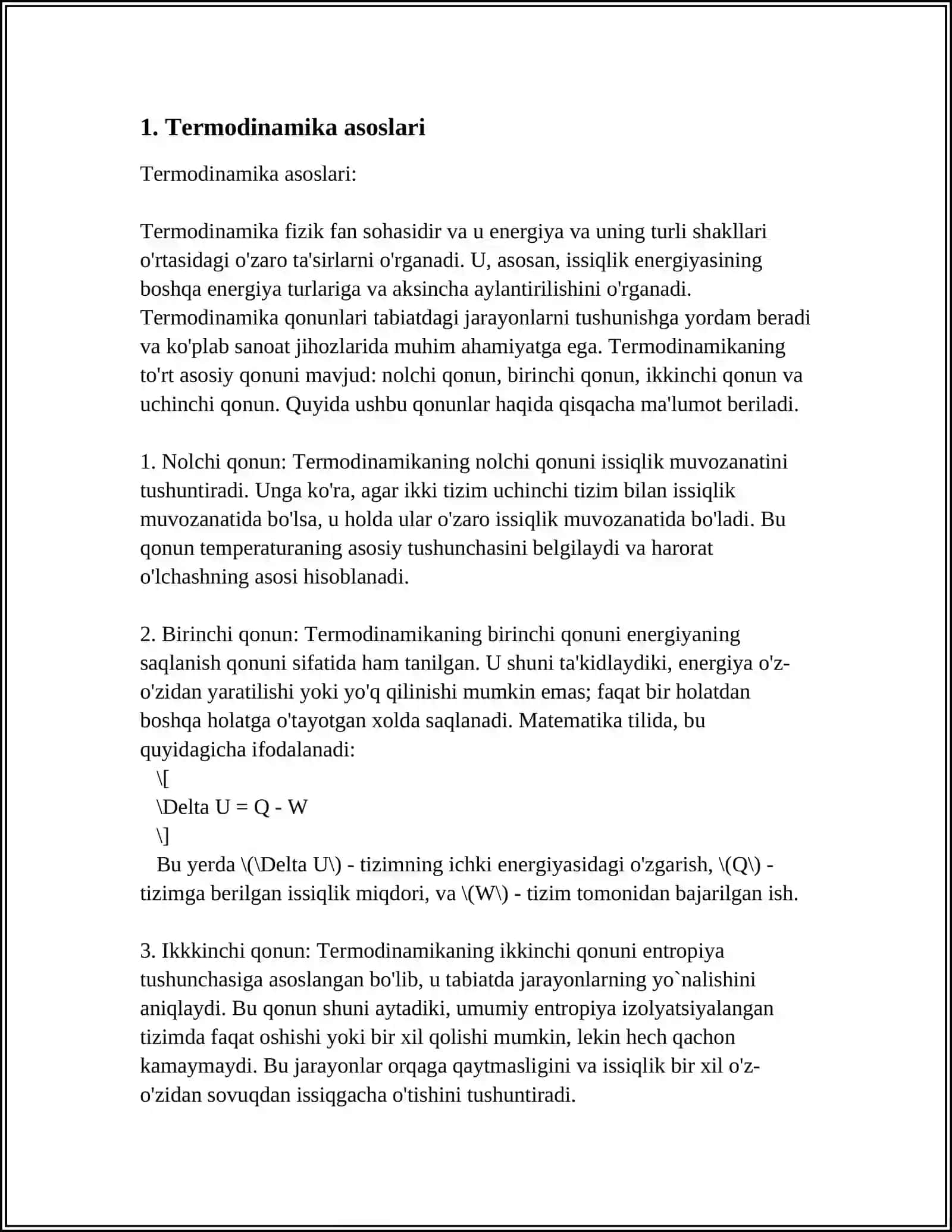 TERMODINAMIKA QONUNLARI 3