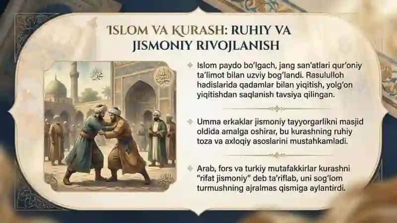 Kurashning kelib chiqishi va rivojlanish tarixi 3