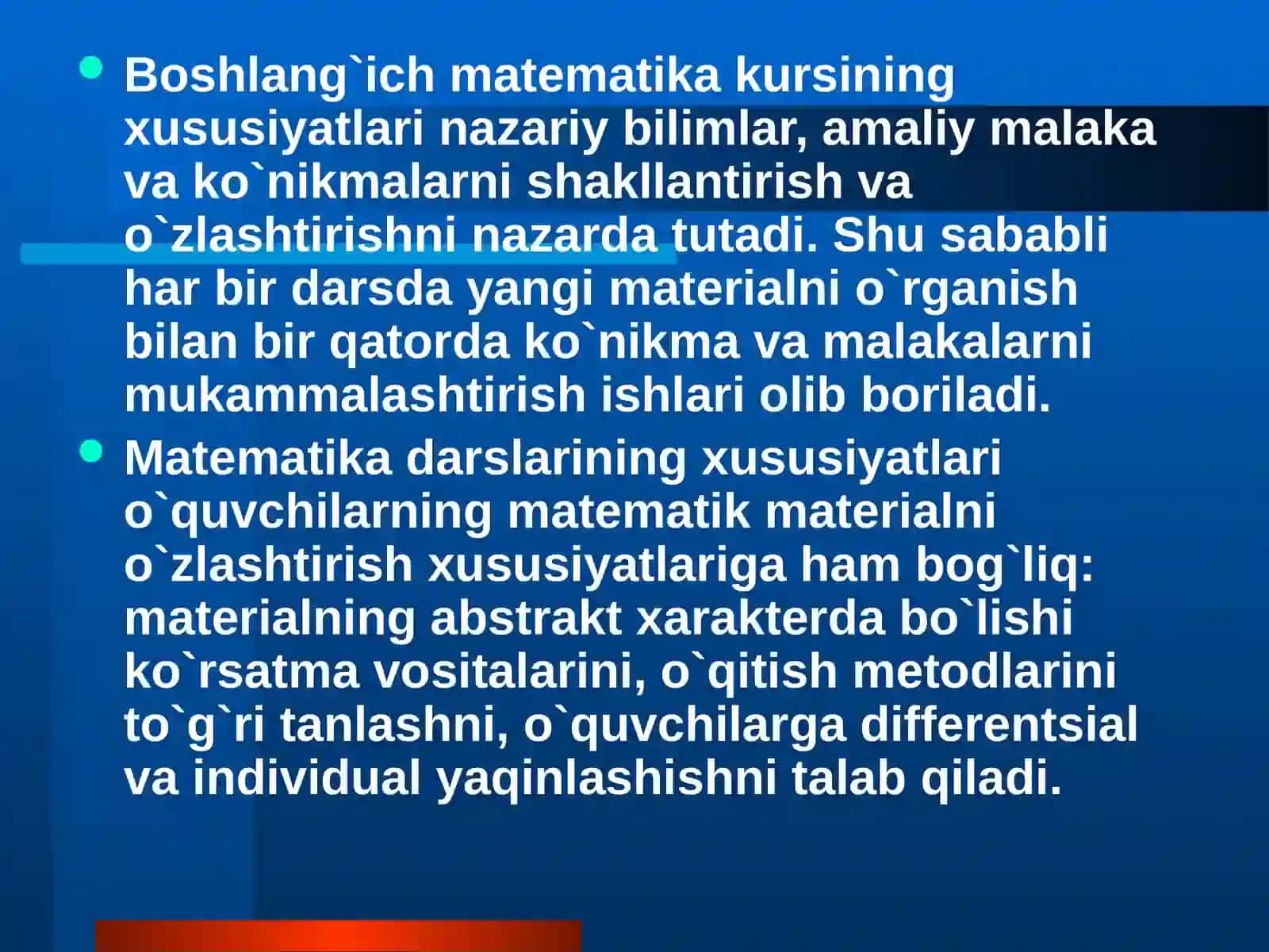 Boshlang`ichsinfda matematikao`qitishmetodikasi 3