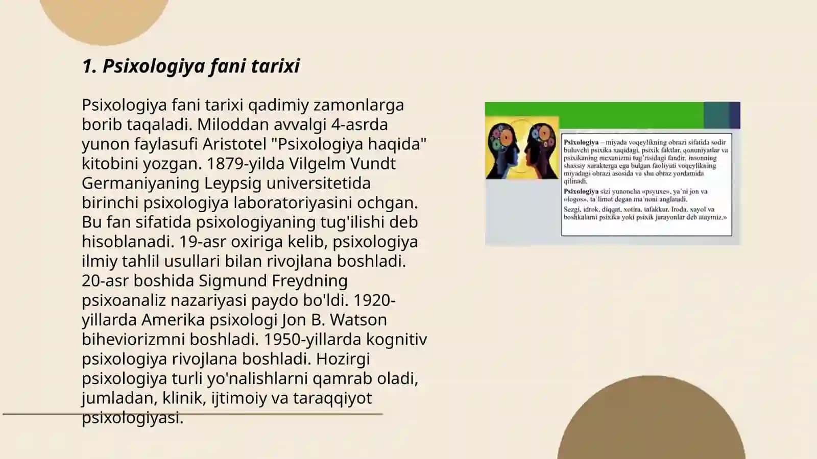 Psixologiya fani tarixi 3